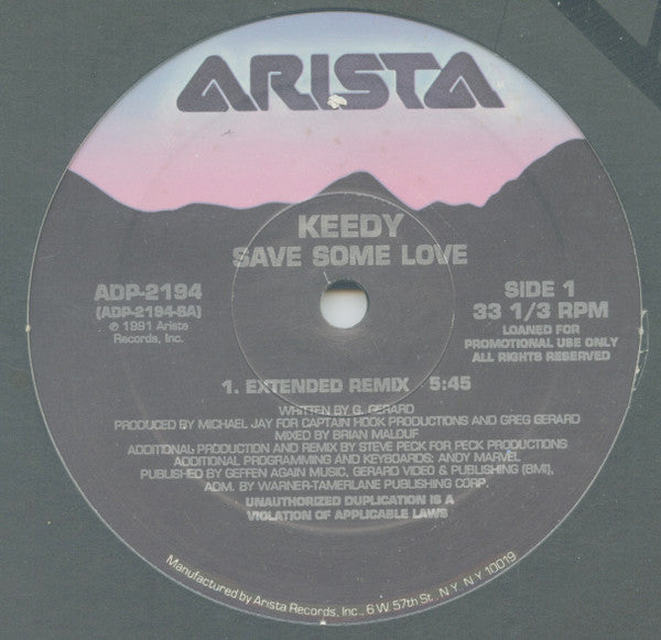 Keedy : Save Some Love (12&quot;, Promo)