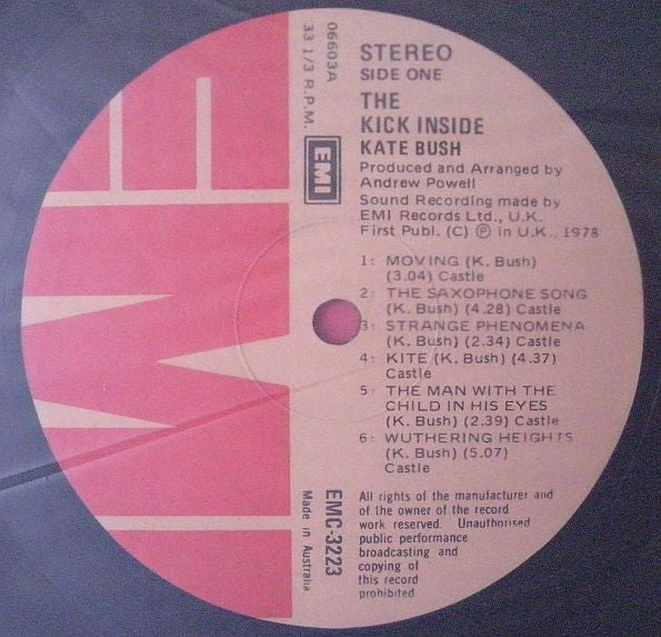 Kate Bush : The Kick Inside (LP, Album)