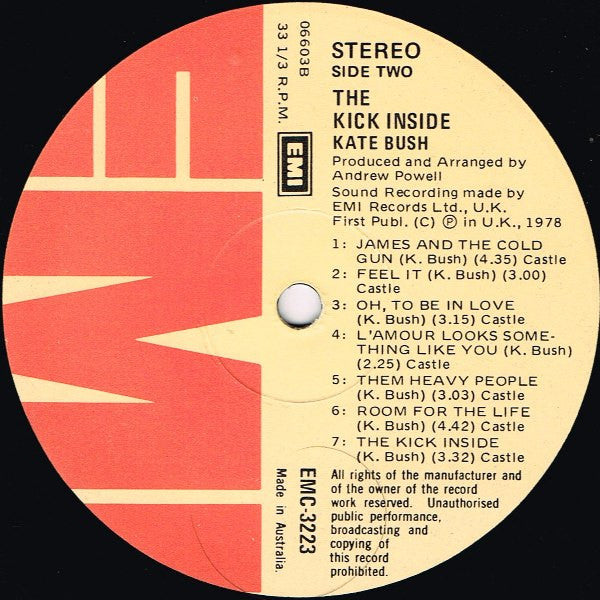Kate Bush : The Kick Inside (LP, Album)