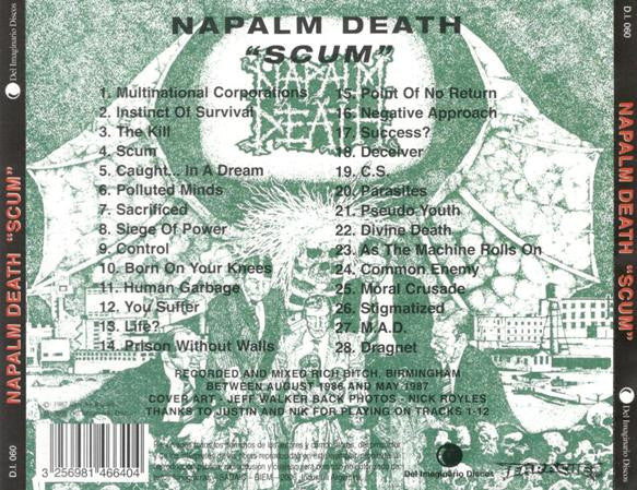 Napalm Death : Scum (CD, Album, RE)