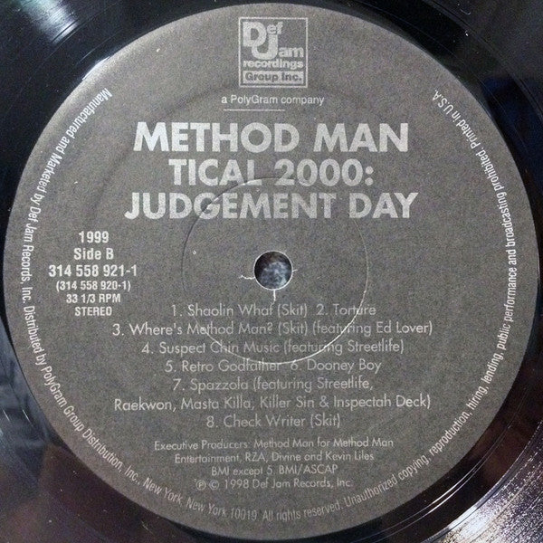 Method Man : Tical 2000: Judgement Day (2xLP, Album)