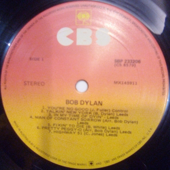 Bob Dylan : Bob Dylan (LP, Album)