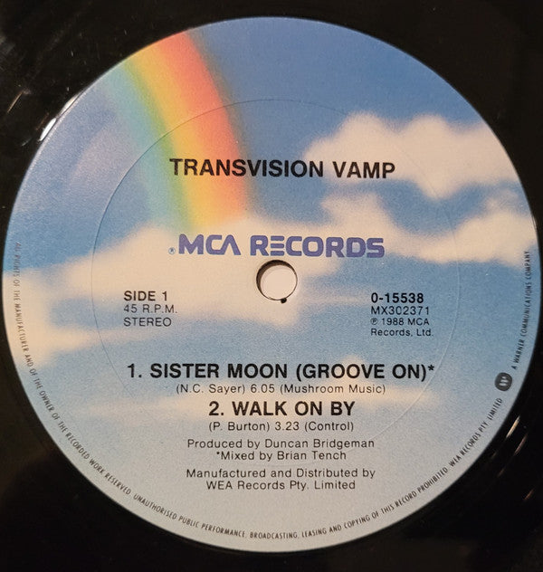 Transvision Vamp : Sister Moon (Groove On) (12", Single)