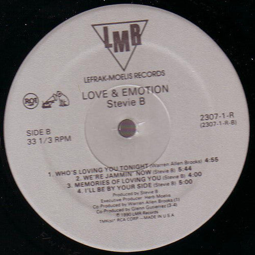 Stevie B : Love & Emotion (LP, Album)