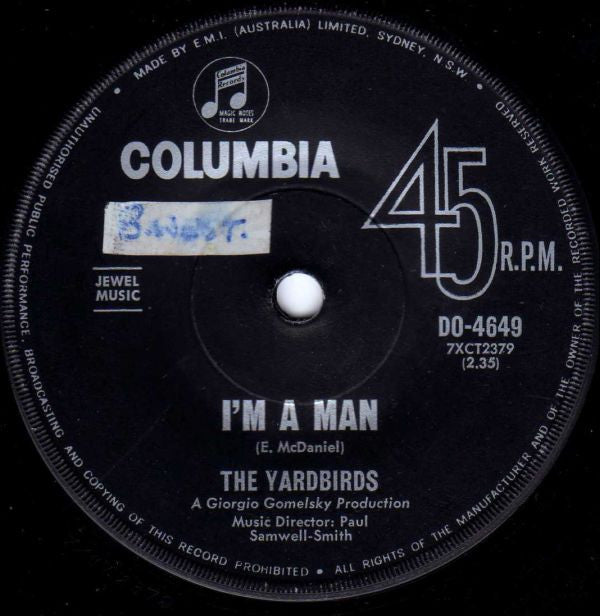 The Yardbirds : I&#39;m A Man (7&quot;, Single)