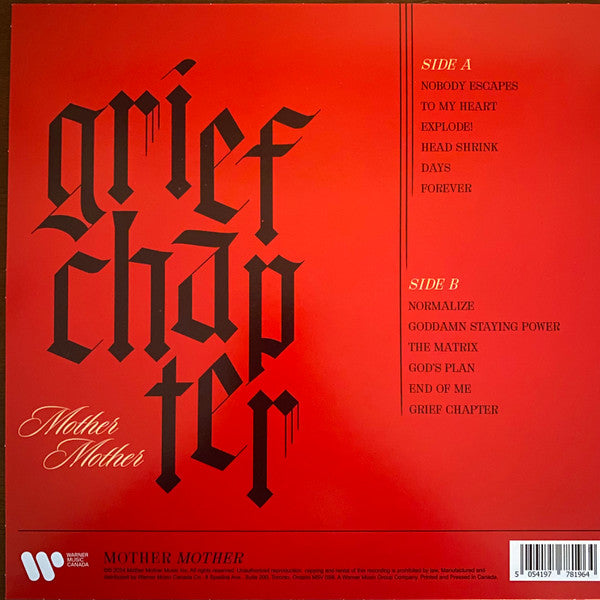 Mother Mother : Grief Chapter (LP, Album, Cok)