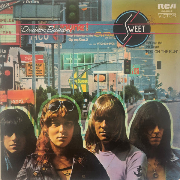 The Sweet : Desolation Boulevard (LP, Album, Gat)