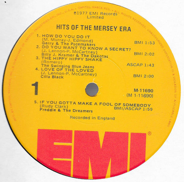 Various : Hits Of The Mersey Era Volume One (LP, Comp)