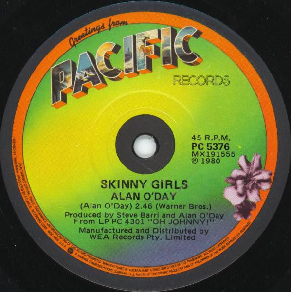 Alan O&#39;Day : Skinny Girls (7&quot;)