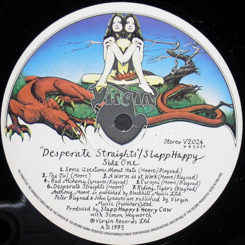 Slapp Happy / Henry Cow : Desperate Straights (LP, Album)