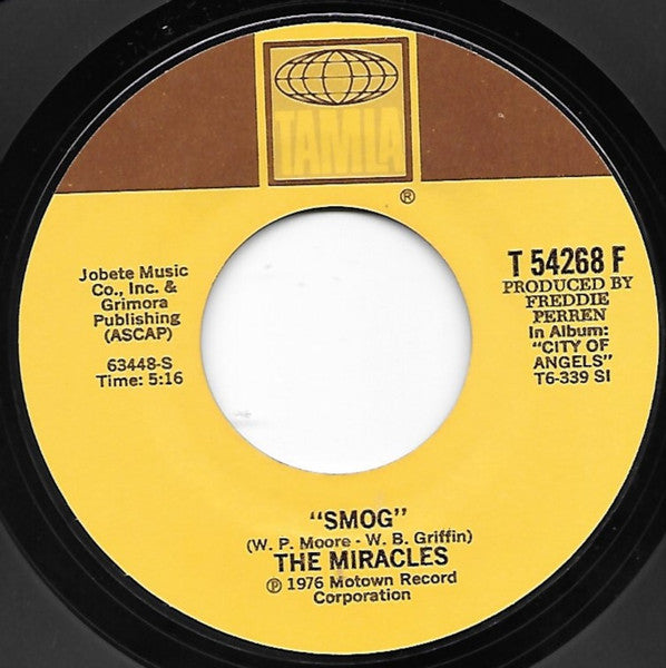 The Miracles : Night Life  (7", Styrene, Mon)