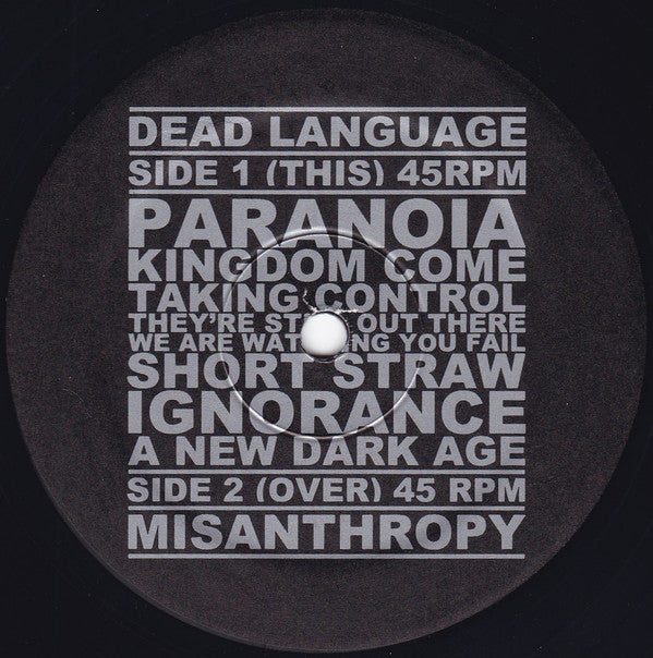 Dead Language (2) : Dead Language (12")