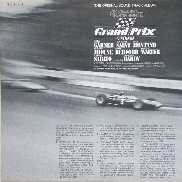 Maurice Jarre : Grand Prix (The Original Sound Track Album) (LP, Album, Mono)