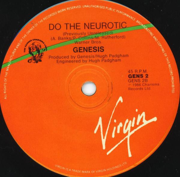 Genesis : In Too Deep (7", Single, Ltd)