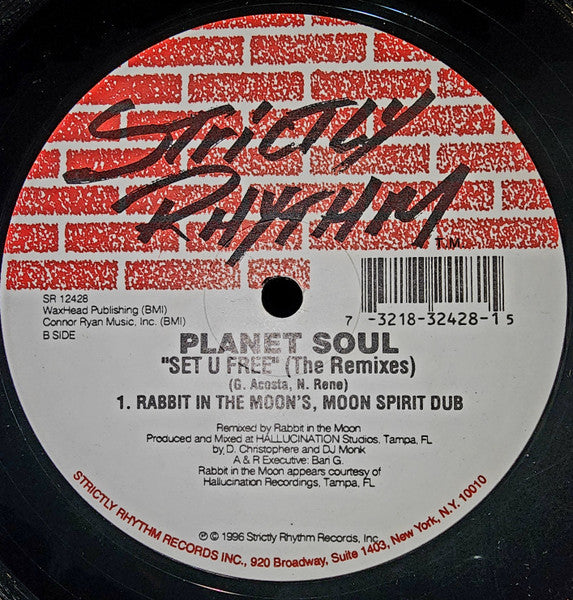 Planet Soul : Set U Free (The Remixes) (12")