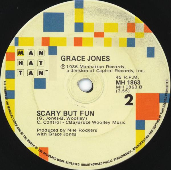 Grace Jones : I'm Not Perfect (But I'm Perfect For You) (7", Single)