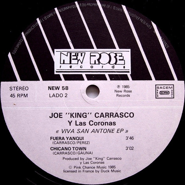 Joe "King" Carrasco Y Las Coronas* : Viva San Antone E.P (12", EP)