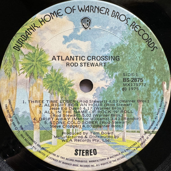 Rod Stewart : Atlantic Crossing (LP, Album, Gat)