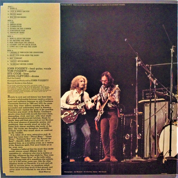 Creedence Clearwater Revival Featuring John Fogerty : Chronicle - The 20 Greatest Hits (2xLP, Comp)