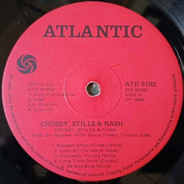 Crosby, Stills & Nash : Crosby, Stills & Nash (LP, Album, Gat)