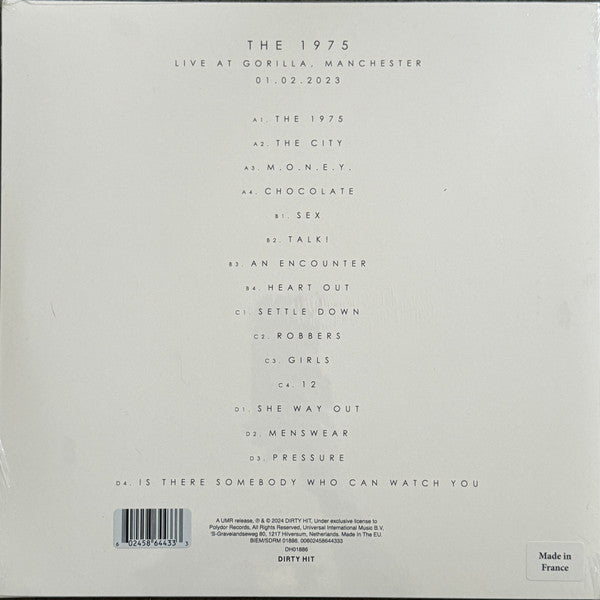 The 1975 : Live At Gorilla, Manchester 01.02.2023 (2xLP, Album, RSD, Whi)