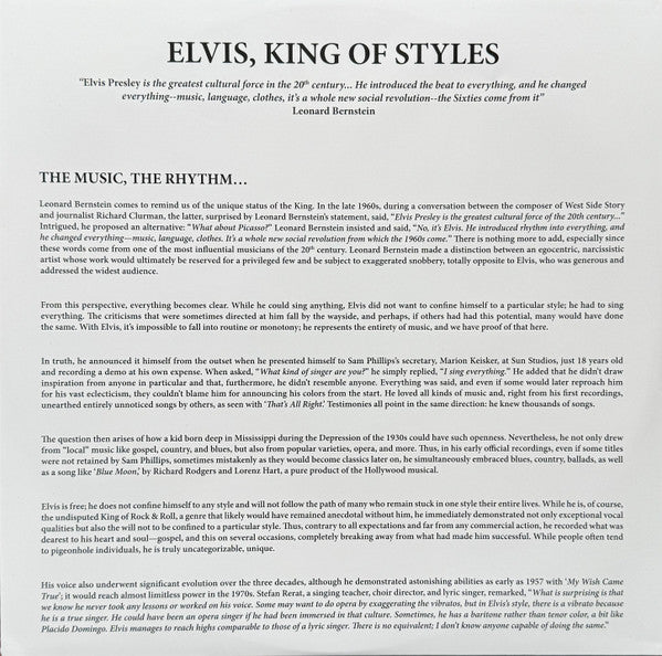 Elvis Presley : Elvis Styles (3xLP, RSD, Comp, Dlx, Mul)