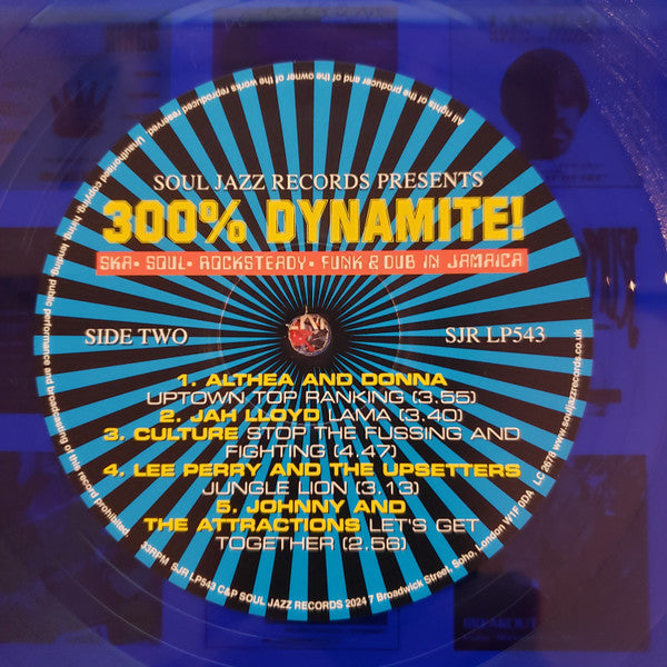 Various : 300% Dynamite! (2x12", RSD, Comp, Blu)