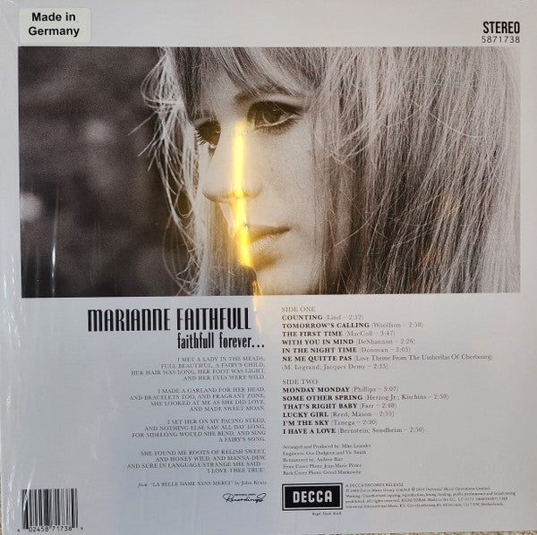 Marianne Faithfull : Faithfull Forever... (LP, Album, RSD, Ltd, Cle)