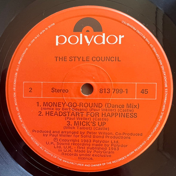 The Style Council : Money-Go-Round (12", EP)