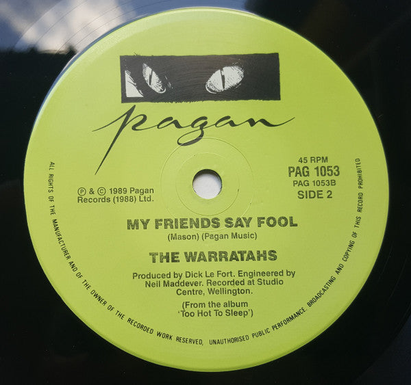 The Warratahs : Bruno's Last Ride (7", Single)