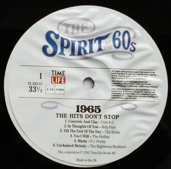 Various : The Spirit Of The 60's: 1965 The Hits Don't Stop (2xLP, Comp)