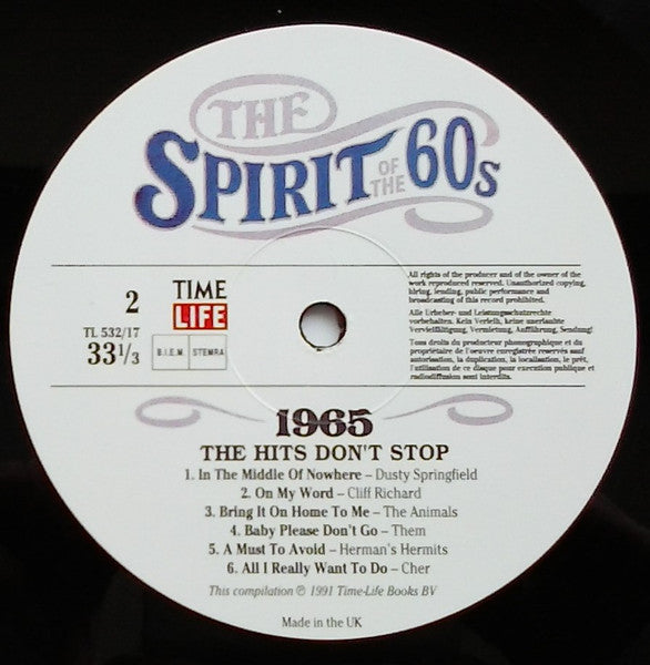 Various : The Spirit Of The 60's: 1965 The Hits Don't Stop (2xLP, Comp)