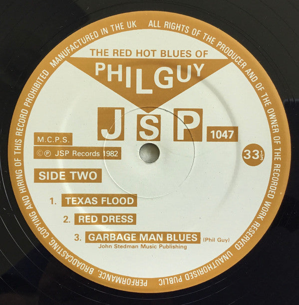 Phil Guy Featuring Buddy Guy : The Red Hot Blues Of Phil Guy (LP, Album)