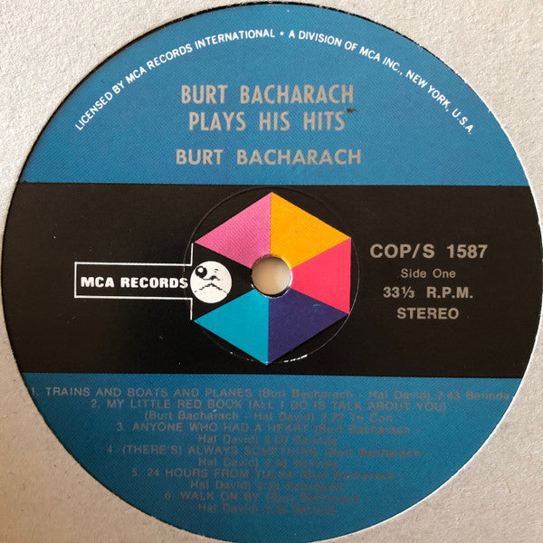 Burt Bacharach : Plays His Hits (LP, Album)