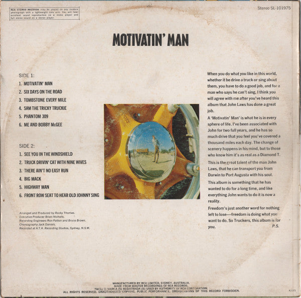 John Laws (3) : Motivatin' Man (LP, Album)