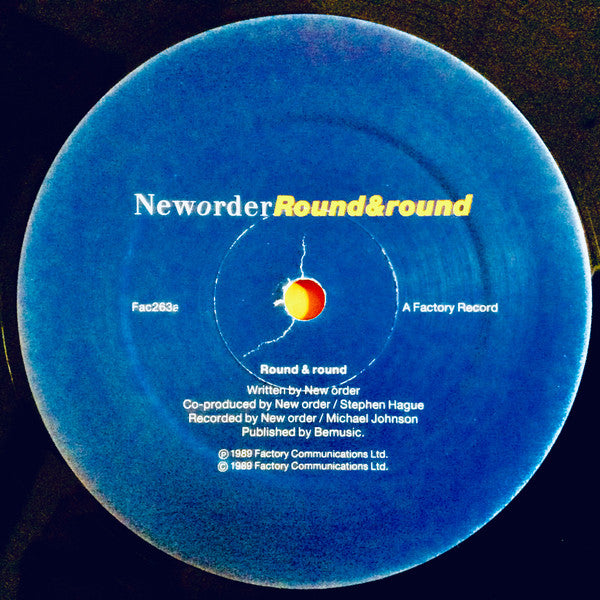 New Order : Round&round (12", Single, RP)