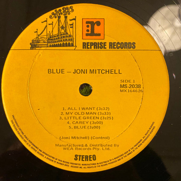 Joni Mitchell : Blue (LP, Album)