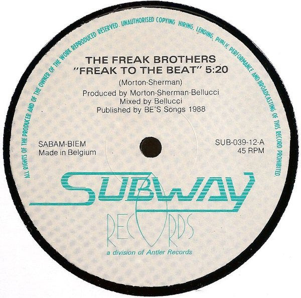 Freak Brothers : Freak To The Beat (12")