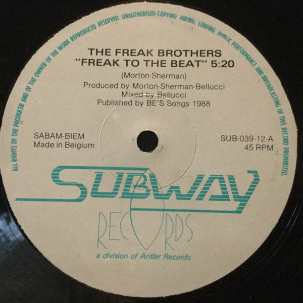 Freak Brothers : Freak To The Beat (12")