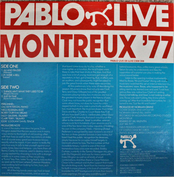 Oscar Peterson : Montreux '77 (LP, Album)