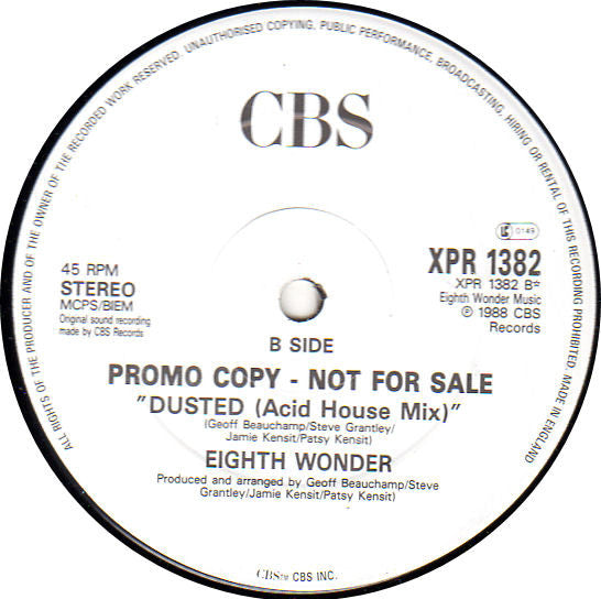 Eighth Wonder : Baby Baby (12", Promo)