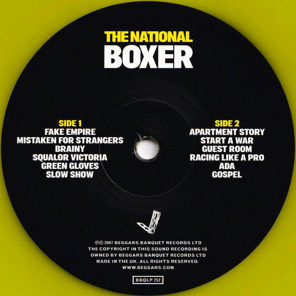 The National : Boxer (LP, Album, RE, Yel)