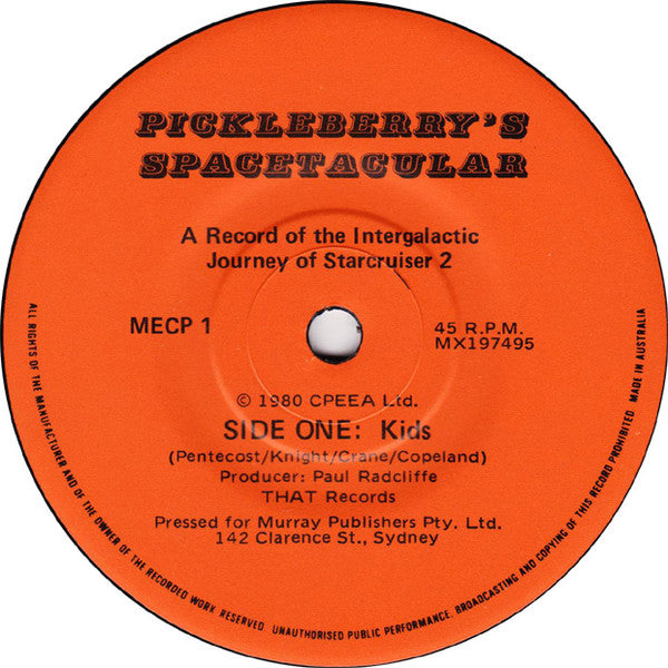 Unknown Artist : Pickleberry's Spacetacular (7")