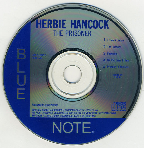 Herbie Hancock : The Prisoner (CD, Album, RE)