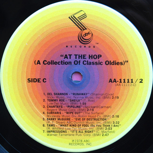 Various : At The Hop (A Collection Of Classic Oldies) (2xLP, Comp, Mono, San)
