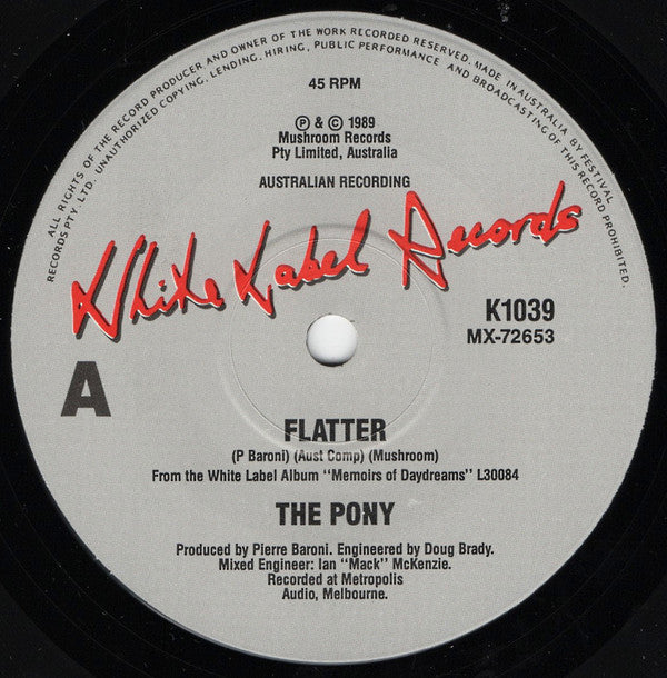 The Pony : Flatter (7", Ltd)