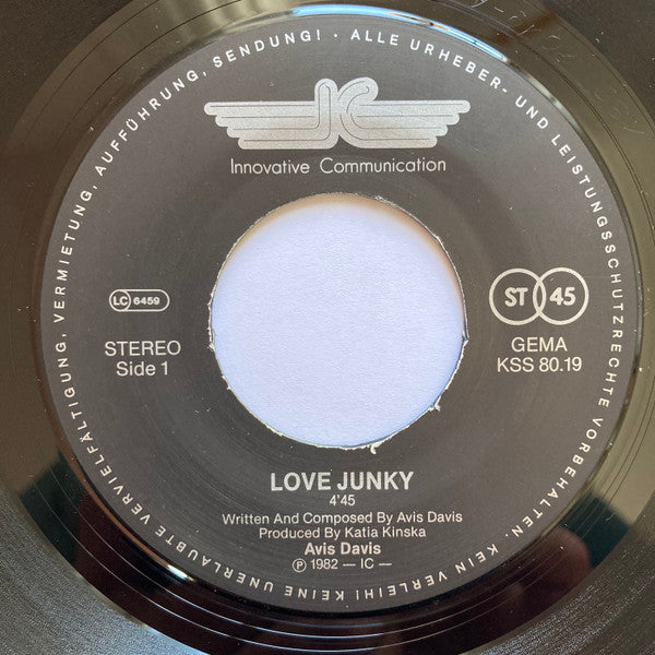 Avis Davis : Love Junky (7", Single)