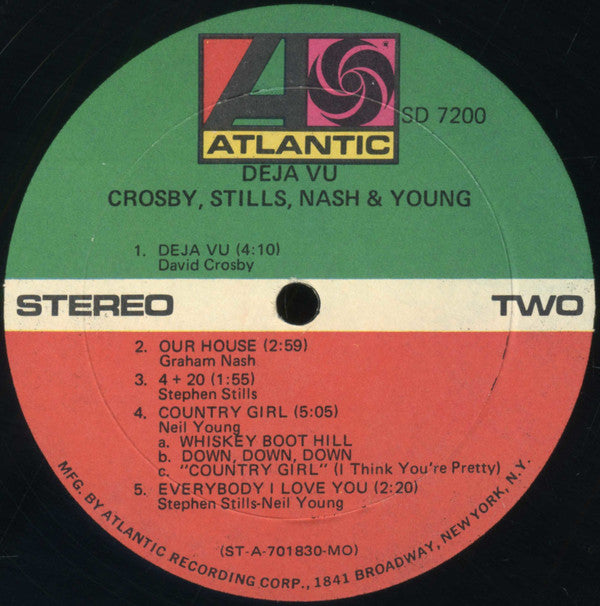 Crosby, Stills, Nash & Young : Déjà Vu (LP, Album, MO )