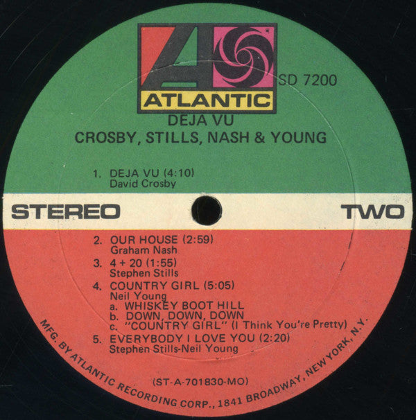 Crosby, Stills, Nash & Young : Déjà Vu (LP, Album, MO )