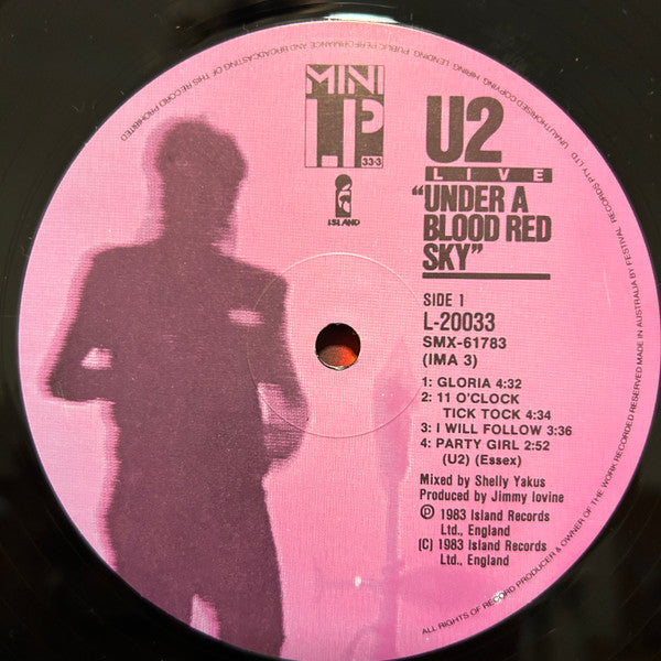 U2 : Under A Blood Red Sky (Live) (LP, MiniAlbum, Spe)